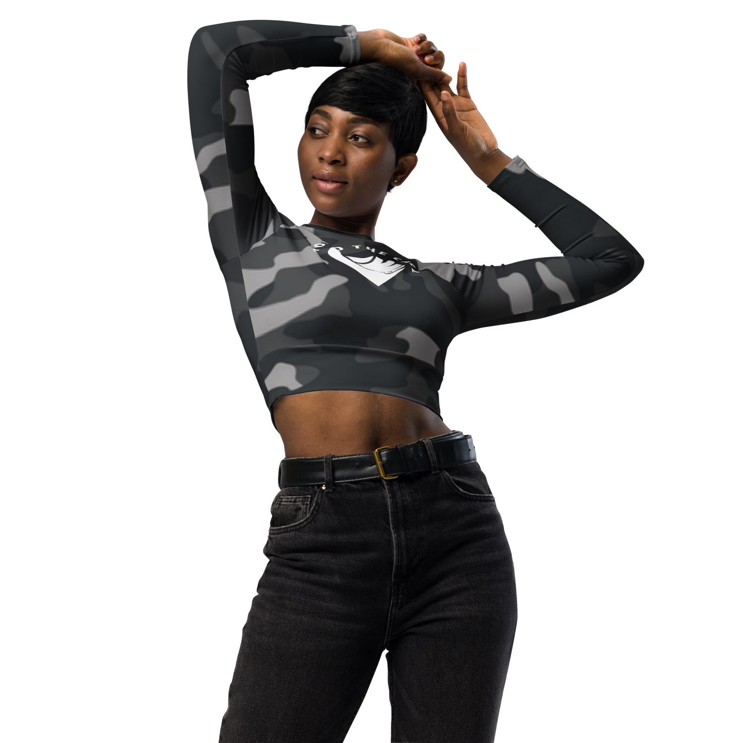 BTC Recycled long-sleeve crop top