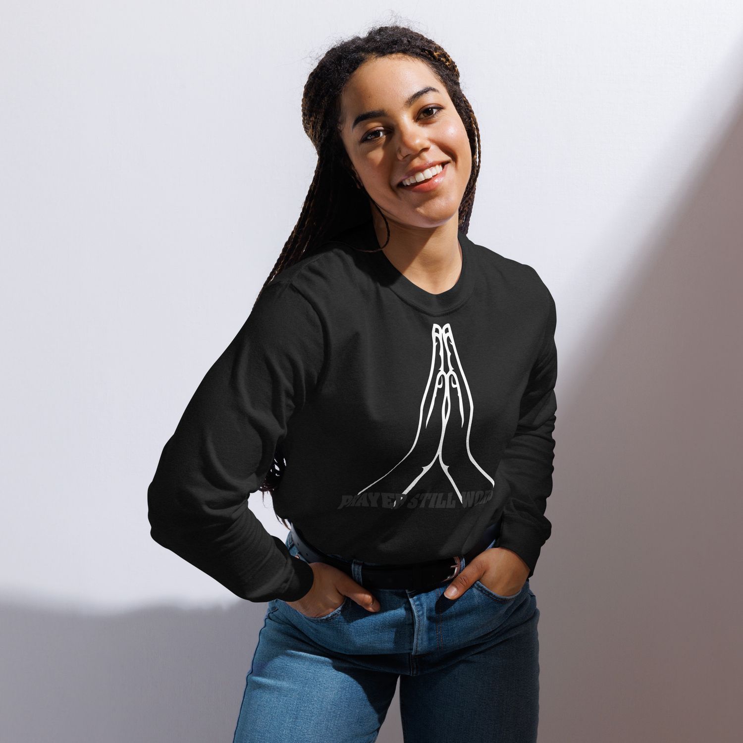Prayer Works BTC Garment-dyed heavyweight long-sleeve shirt