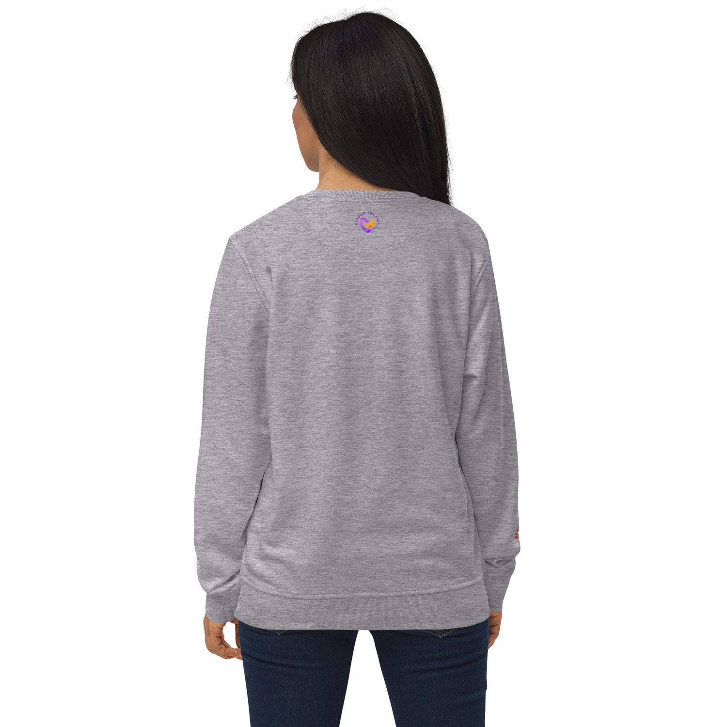 Prayer Changes Things Red on Unisex organic sweatshirt