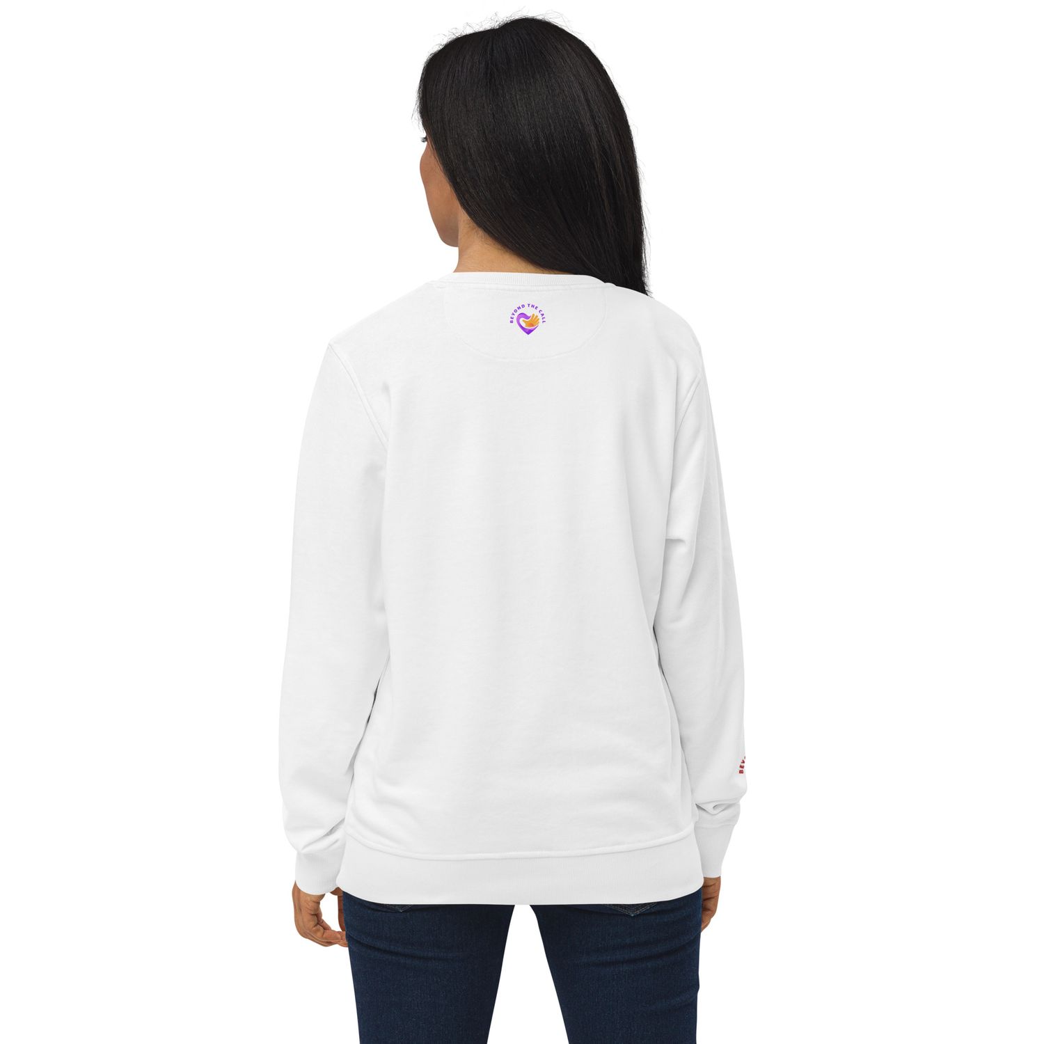 Prayer Changes Things Red on Unisex organic sweatshirt