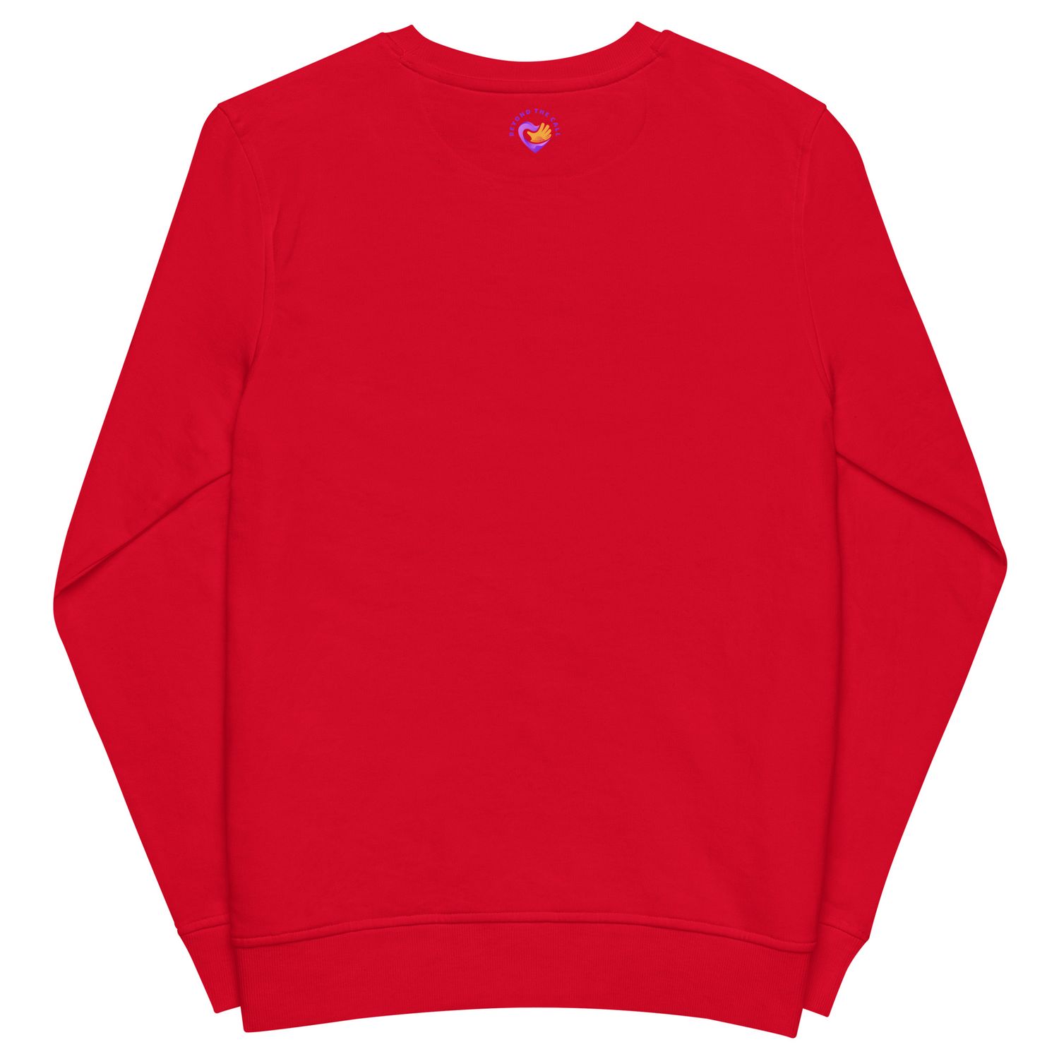 Prayer Changes Things Blk on Red Unisex organic sweatshirt