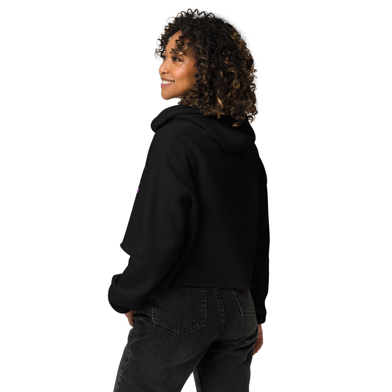 Hand Stop DV Crop Hoodie
