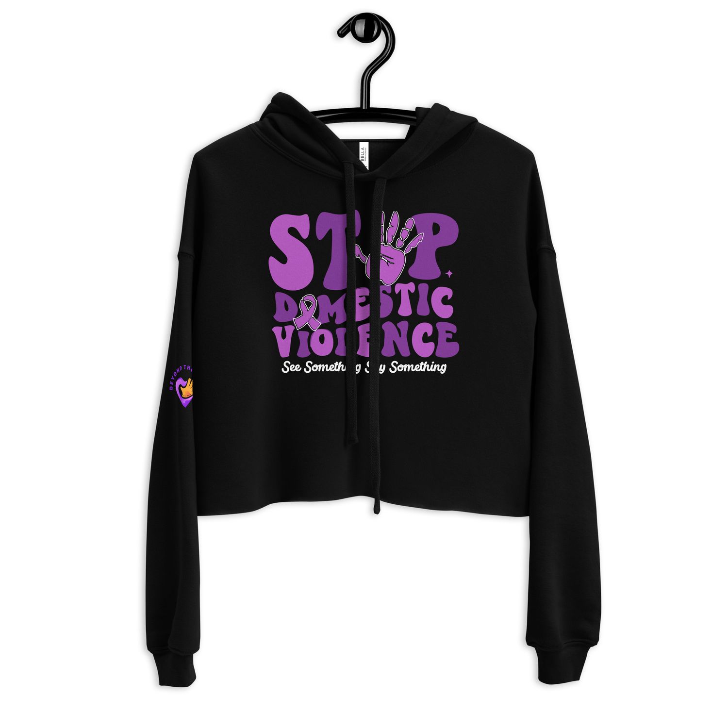 Hand Stop DV Crop Hoodie