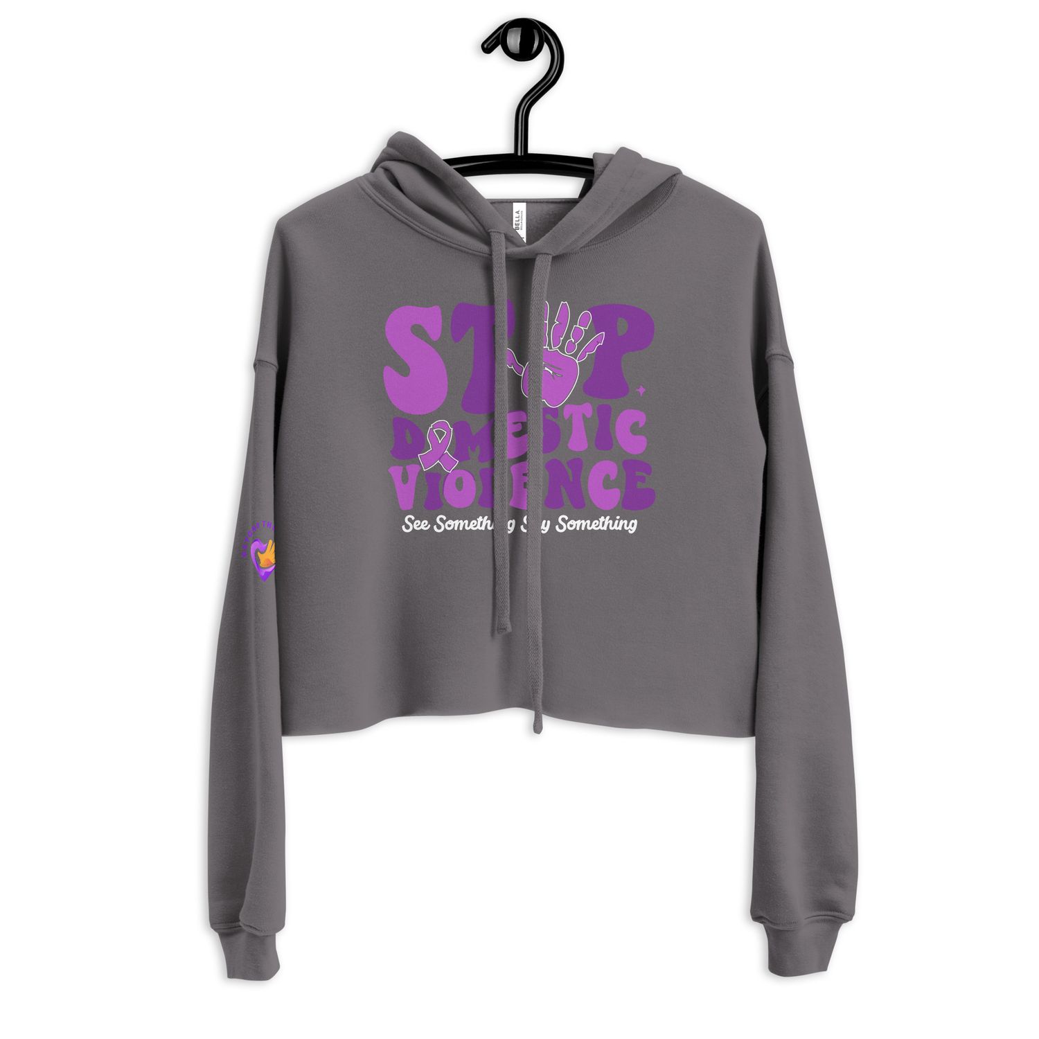 Hand Stop DV Crop Hoodie