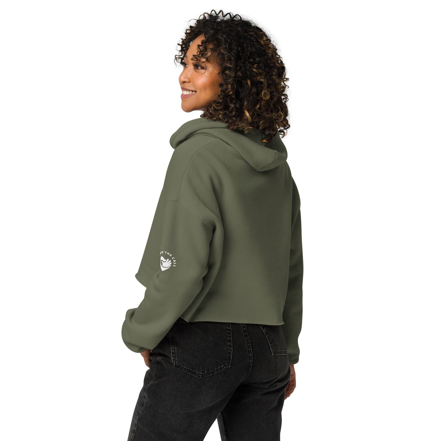 BTC God Loves You Crop Hoodie