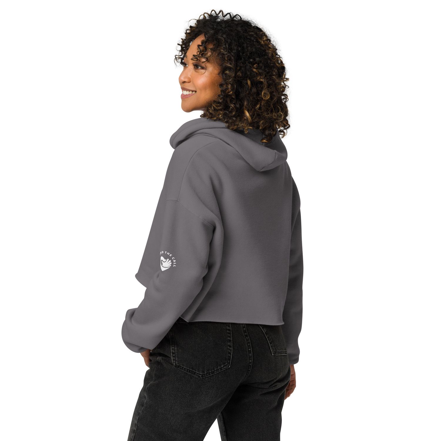 BTC God Loves You Crop Hoodie