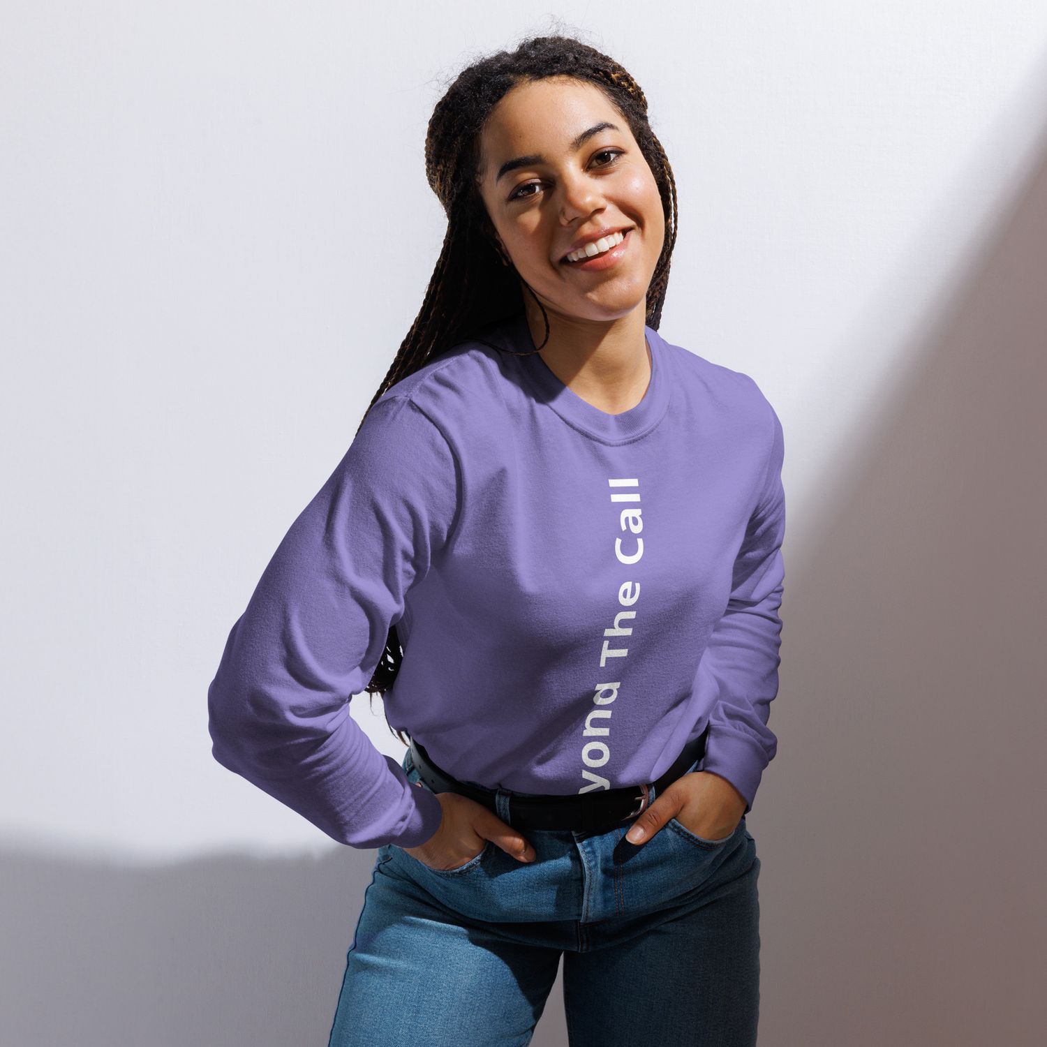 BTC Garment-dyed heavyweight long-sleeve shirt