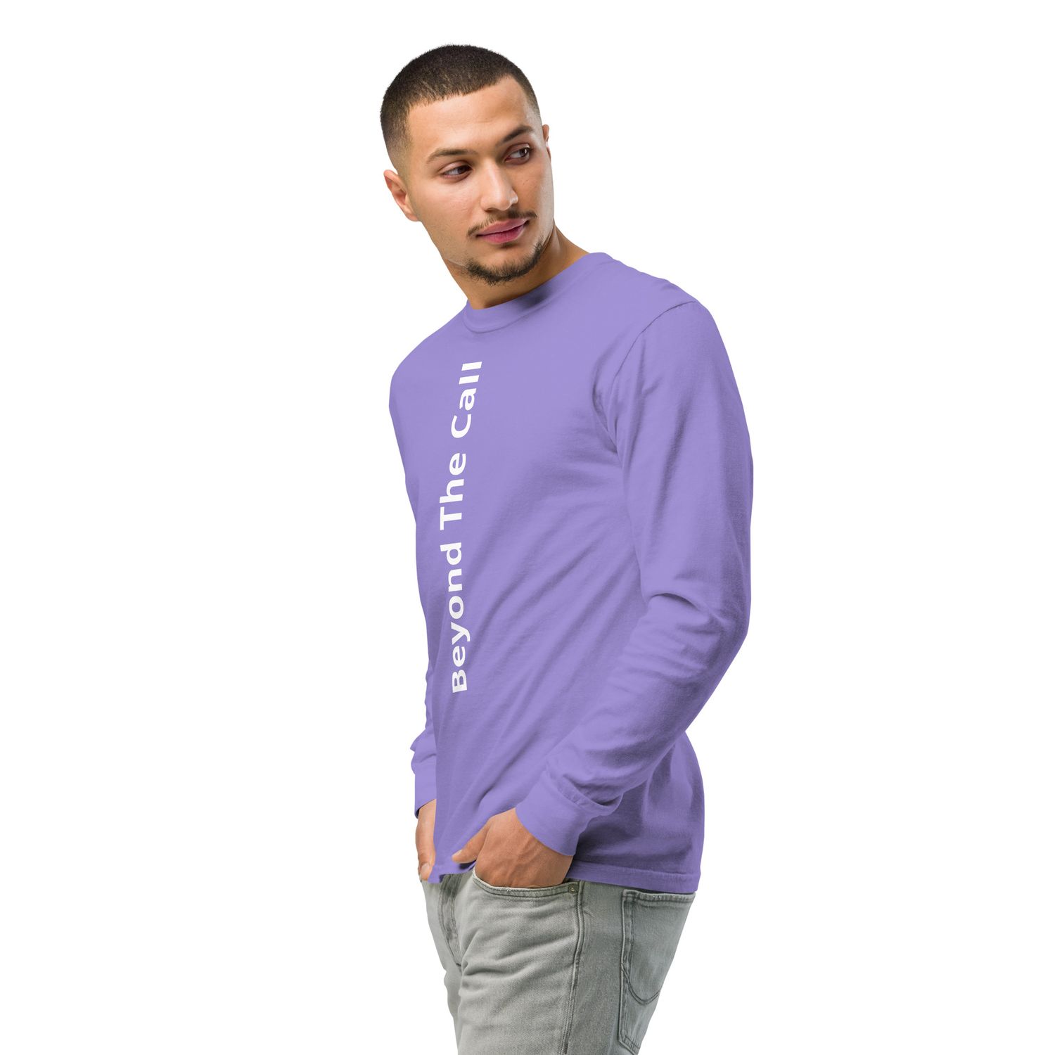 BTC Garment-dyed heavyweight long-sleeve shirt