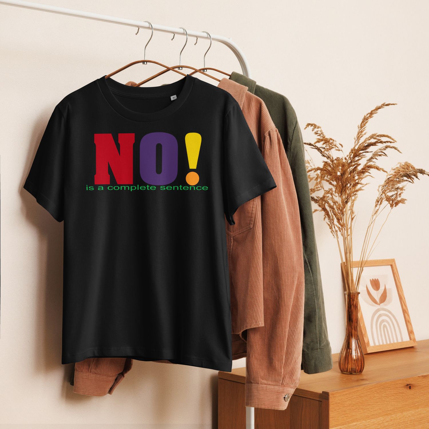 BTC NO! Women’s organic ribbed neck t-shirt