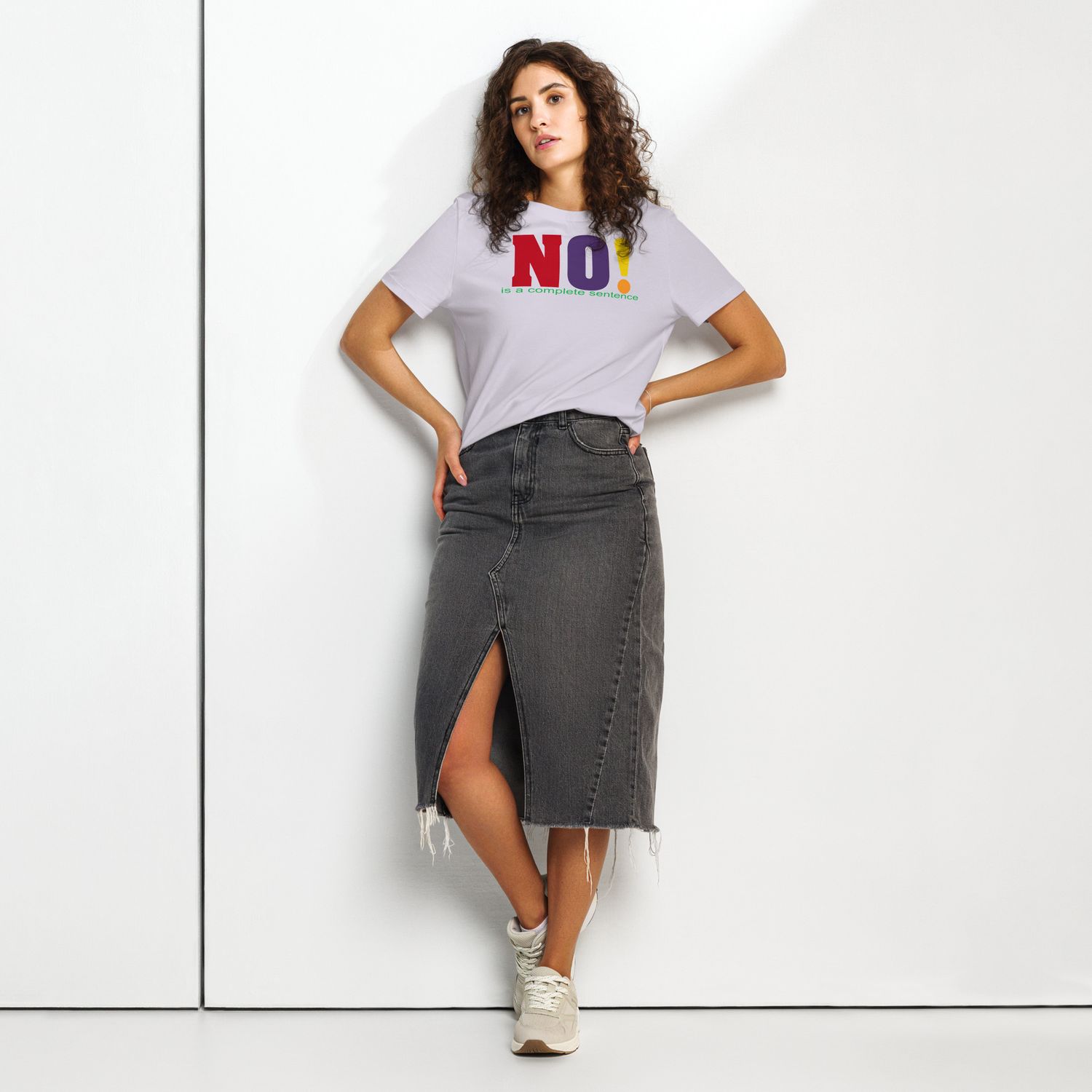BTC NO! Women’s organic ribbed neck t-shirt