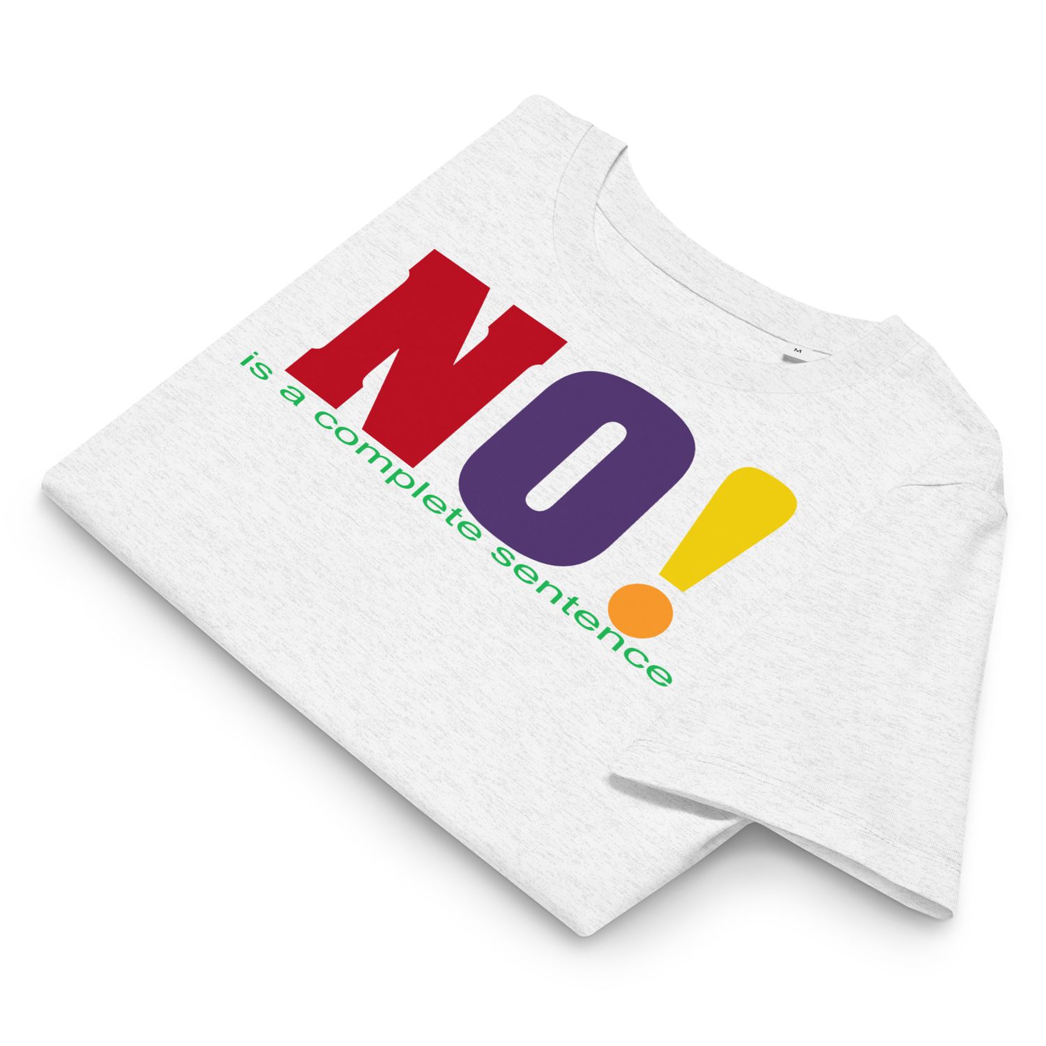 BTC NO! Women’s organic ribbed neck t-shirt