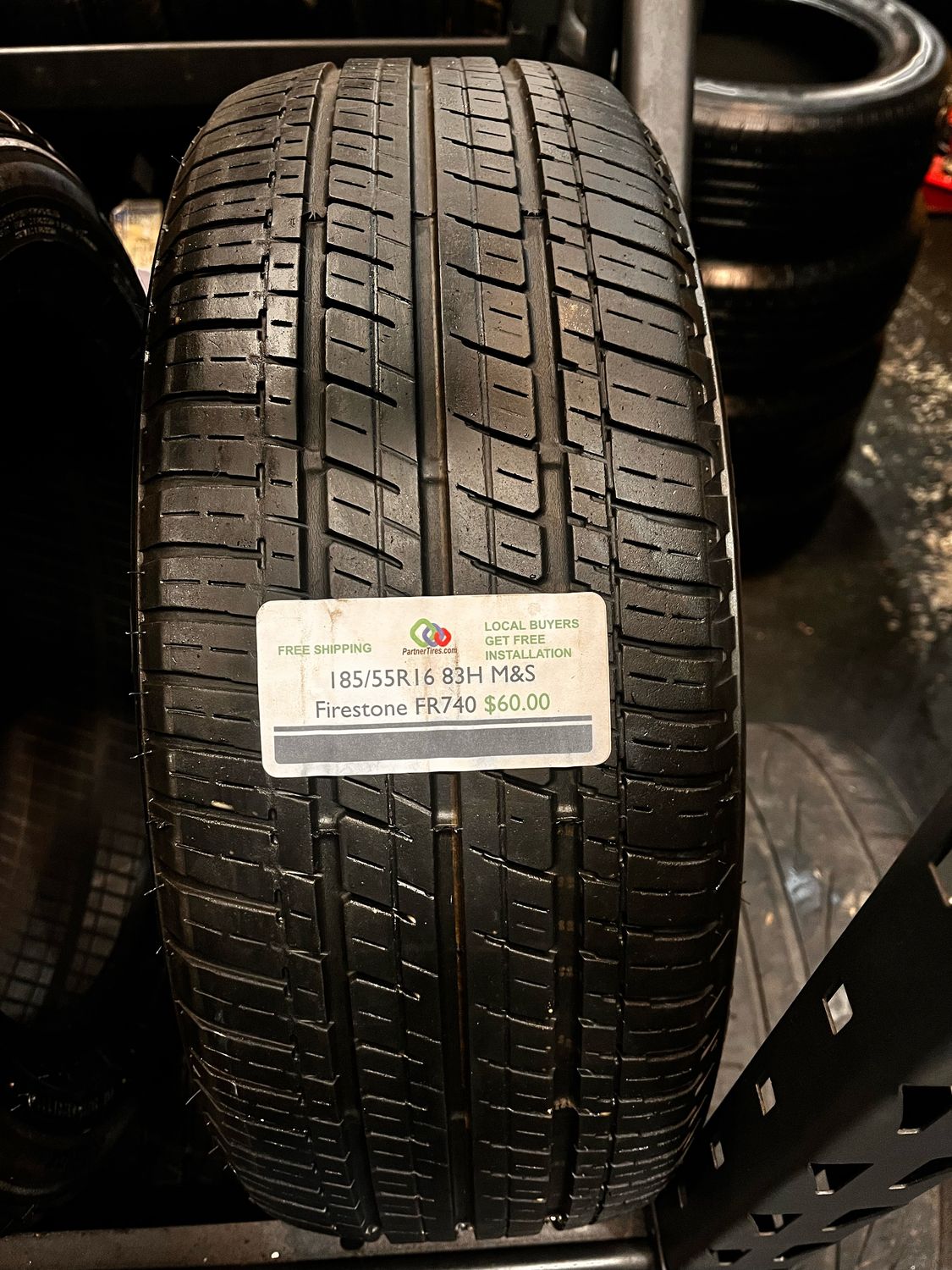 1 SINGLE USED 1855516 83H FIRESTONE FR740