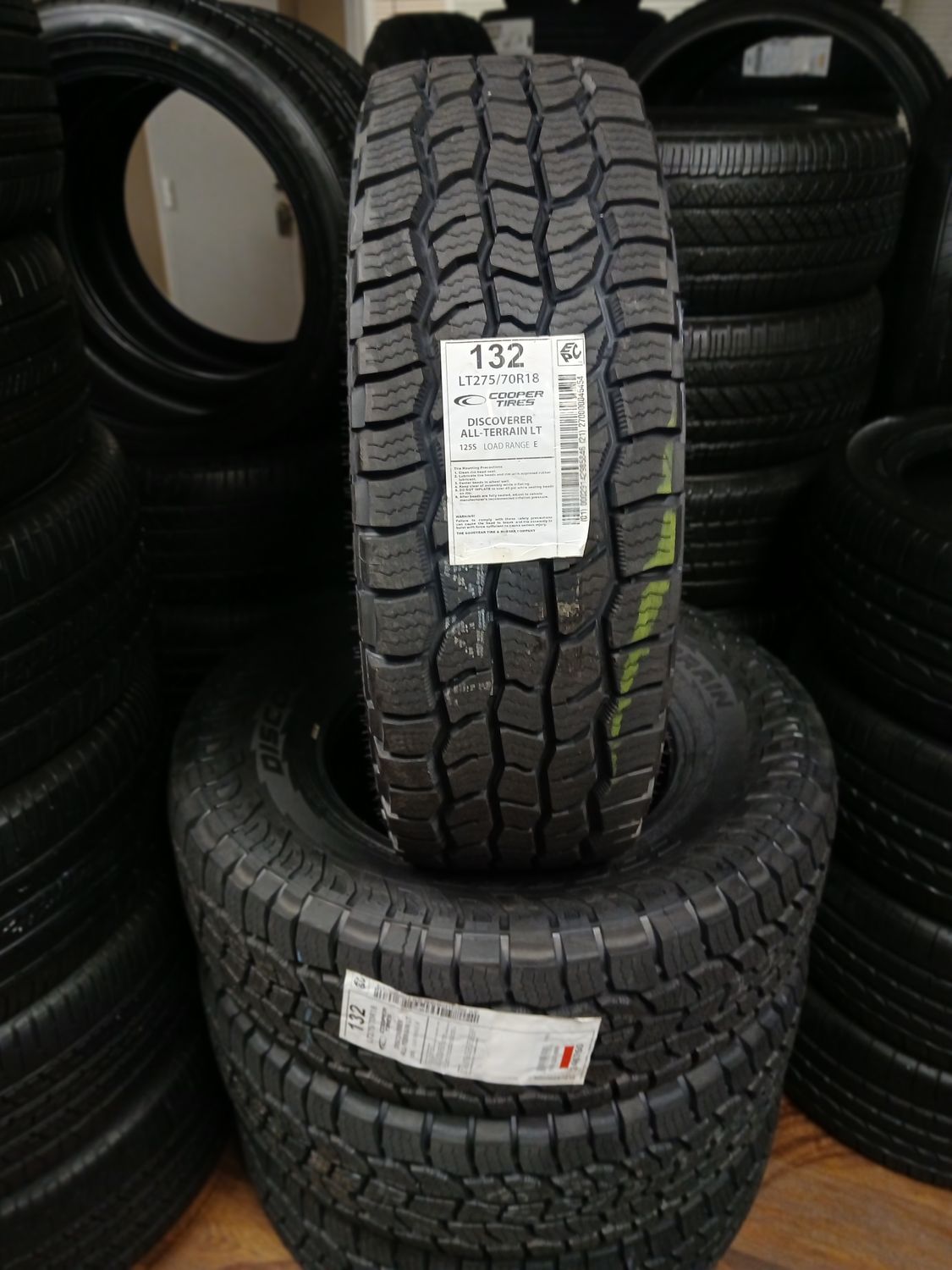 SET OF 4 BRAND NEW 2757018 COOPER DISCOVERER ALL TERRAIN LT 125S LOAD E 10 PLY