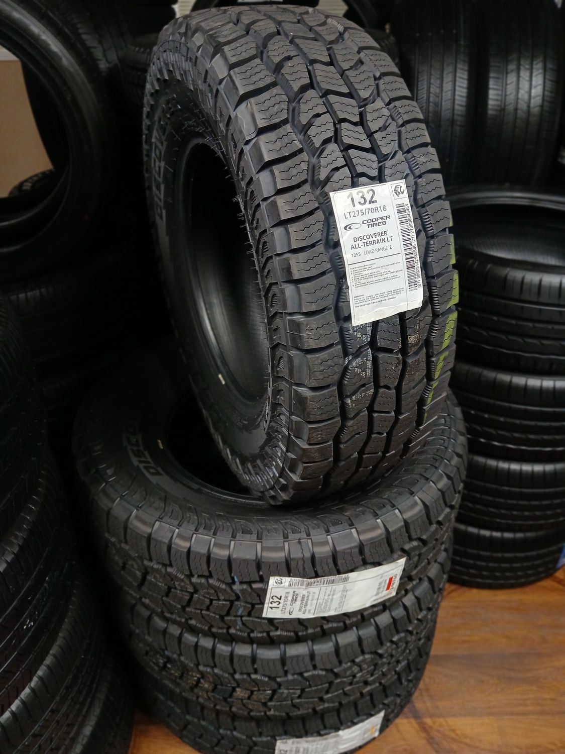 SET OF 4 BRAND NEW 2757018 COOPER DISCOVERER ALL TERRAIN LT 125S LOAD E 10 PLY