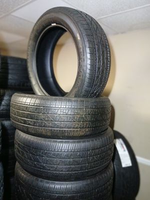 SET OF 4 USED HIGH TREAD 2355519 FIRESTONE DESTINATION LE3 M/S 101H 8.5+/32NDS