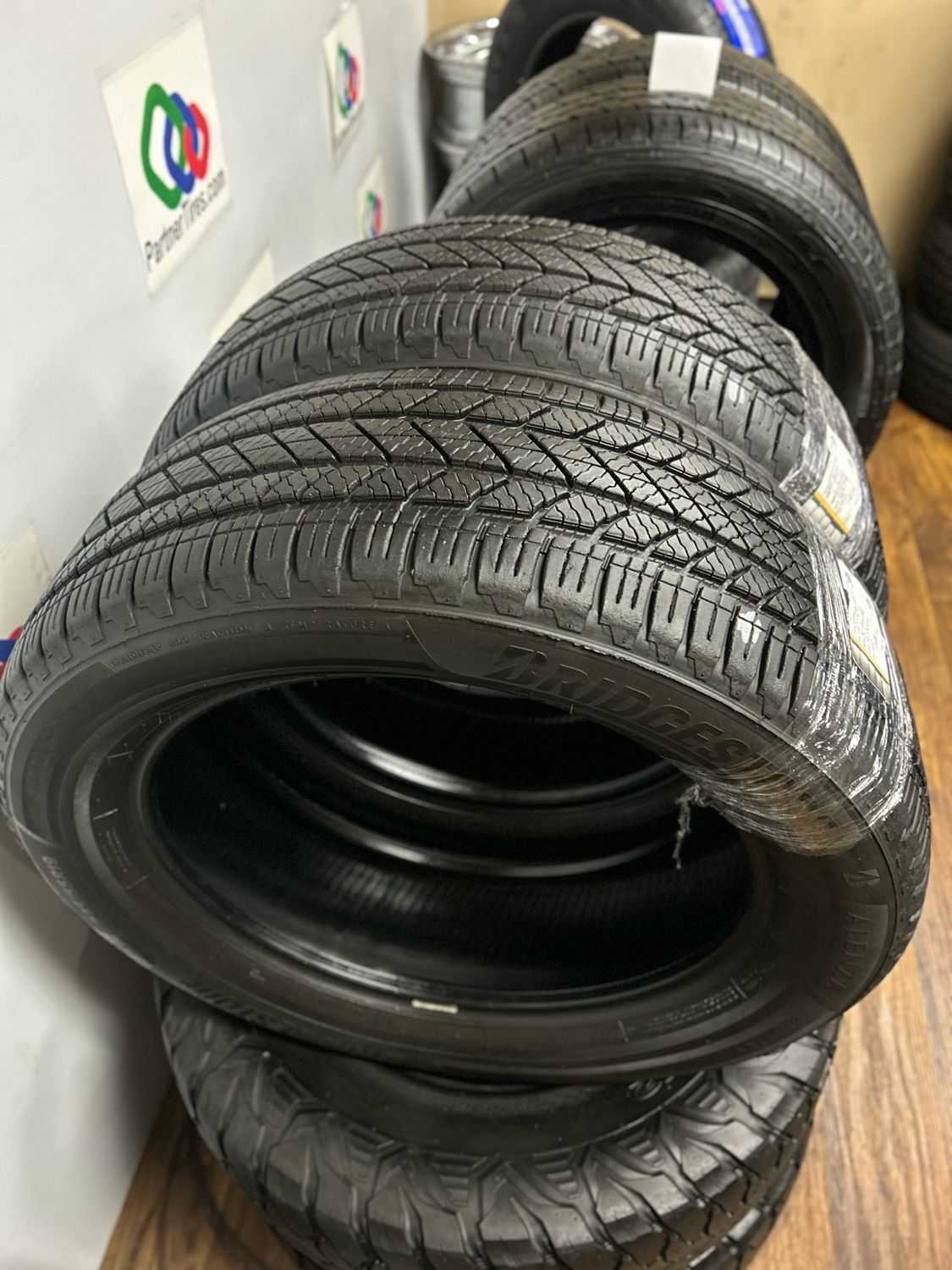 1 PAIR OF USED HIGH TREAD 2455519 BRIDGESTONE ALENZA AS ULTRA 103V