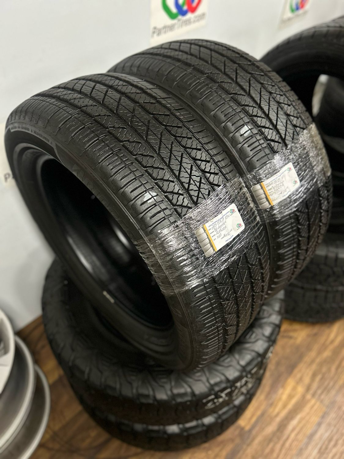 1 PAIR OF USED HIGH TREAD 2455519 BRIDGESTONE ALENZA AS ULTRA 103V