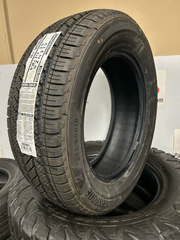 1 SINGLE BRAND NEW 255/60R18 BRIDGESTONE ALENZA AS ULTRA 112V