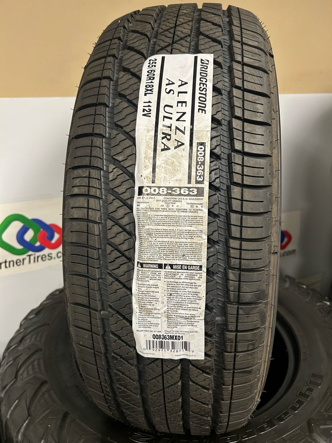1 SINGLE BRAND NEW 255/60R18 BRIDGESTONE ALENZA AS ULTRA 112V