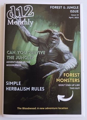 d12 Monthly Zine - Issue 22 (Forests And Jungles)