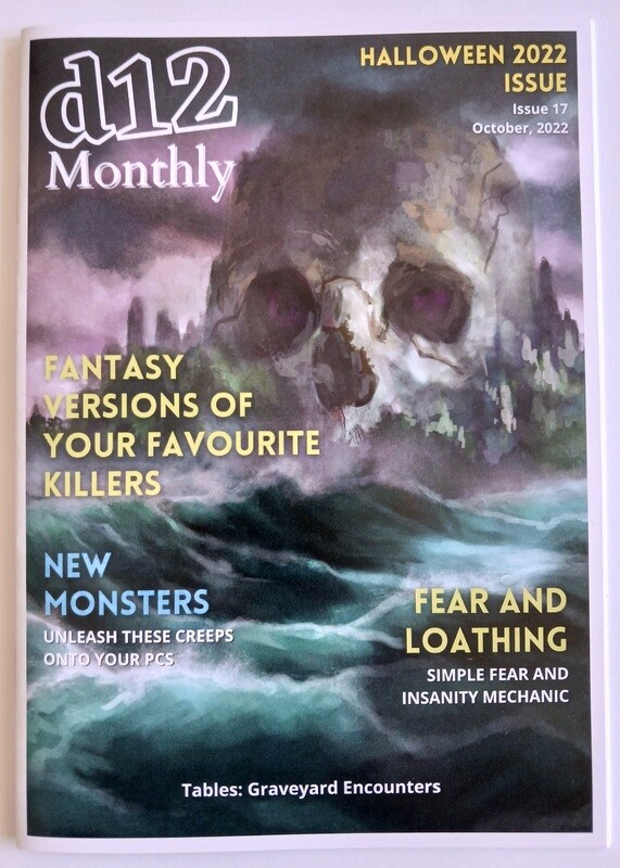 d12 Monthly Zine - Issue 17 (Halloween 2022)