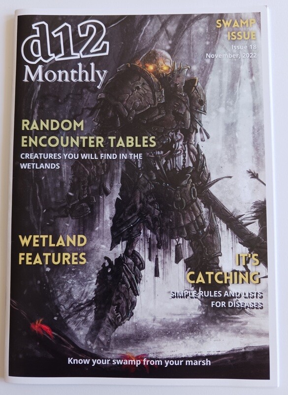 d12 Monthly Zine - Issue 18 (Swamp)