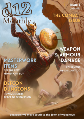 d12 Monthly Zine - Issue 3 (Combat) - Physical + PDF