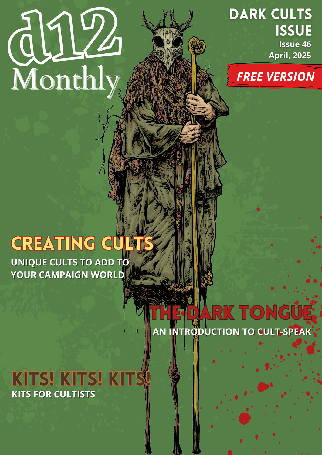 d12 Monthly Zine - Issue 46 (Dark Cults) - PDF