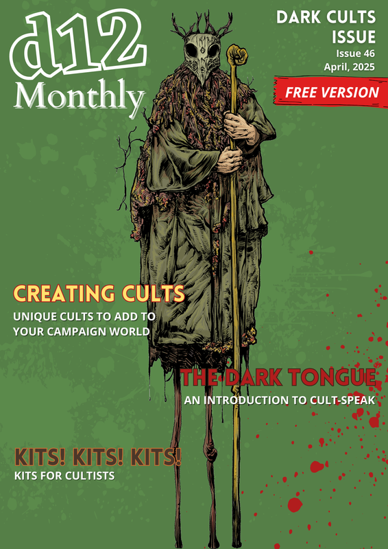 d12 Monthly Zine - Issue 46 (Dark Cults) - PDF
