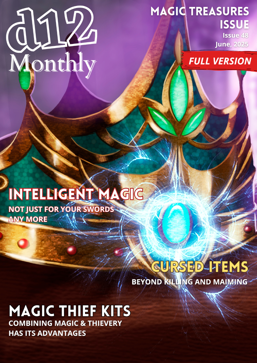 d12 Monthly Zine - Issue 48 (Magical Treasure) - Physical + PDF
