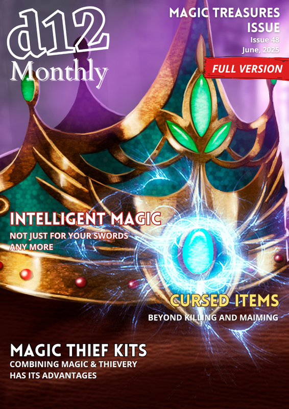 d12 Monthly Zine - Issue 48 (Magical Treasure) PDF only
