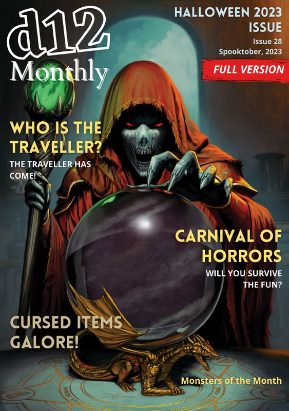 d12 Monthly Zine - Issue 28 (Halloween 2023) - PDF Only