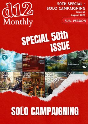 d12 Monthly Zine - Issue 50 (Solo Campaigning) - Physical + PDF