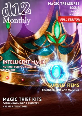 d12 Monthly Zine - Issue 48 (Magical Treasure) - Physical + PDF d12 Monthly Zine - Issue 48 (Magical Treasure) - Physical + PDF