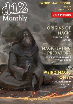 d12 Monthly Zine - Issue 43 (Weird Magic) - PDF Only