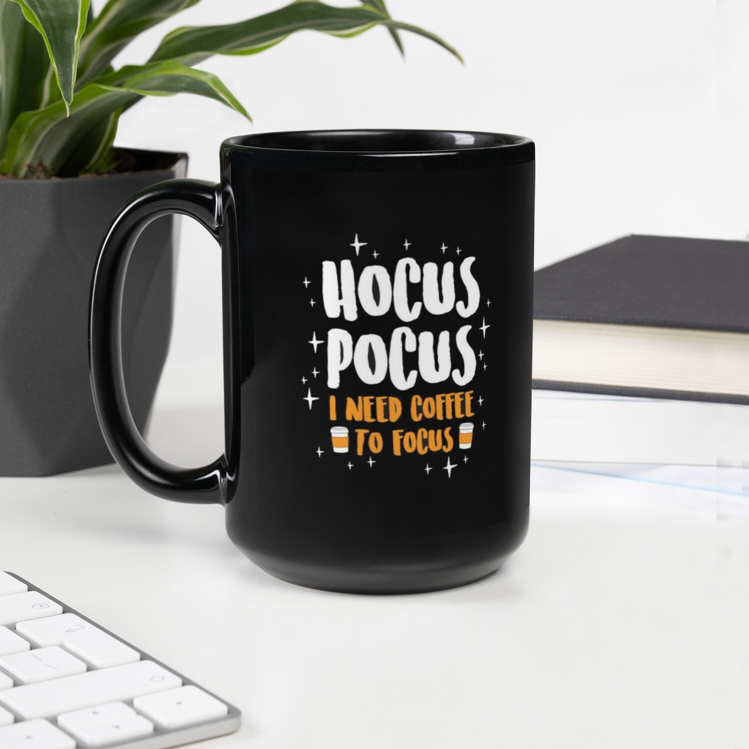 Hocus Pocus - Black Glossy Focus Mug