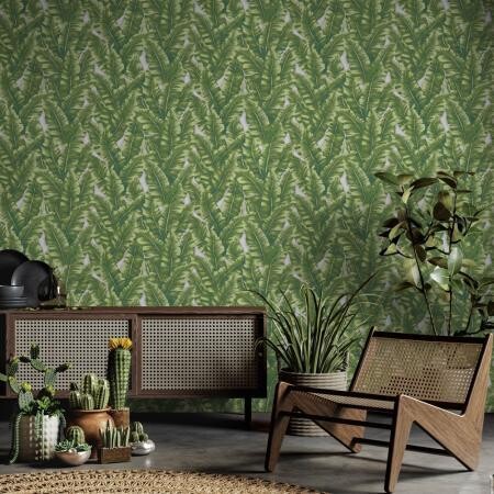 Banana Leaf Design Wallpaper