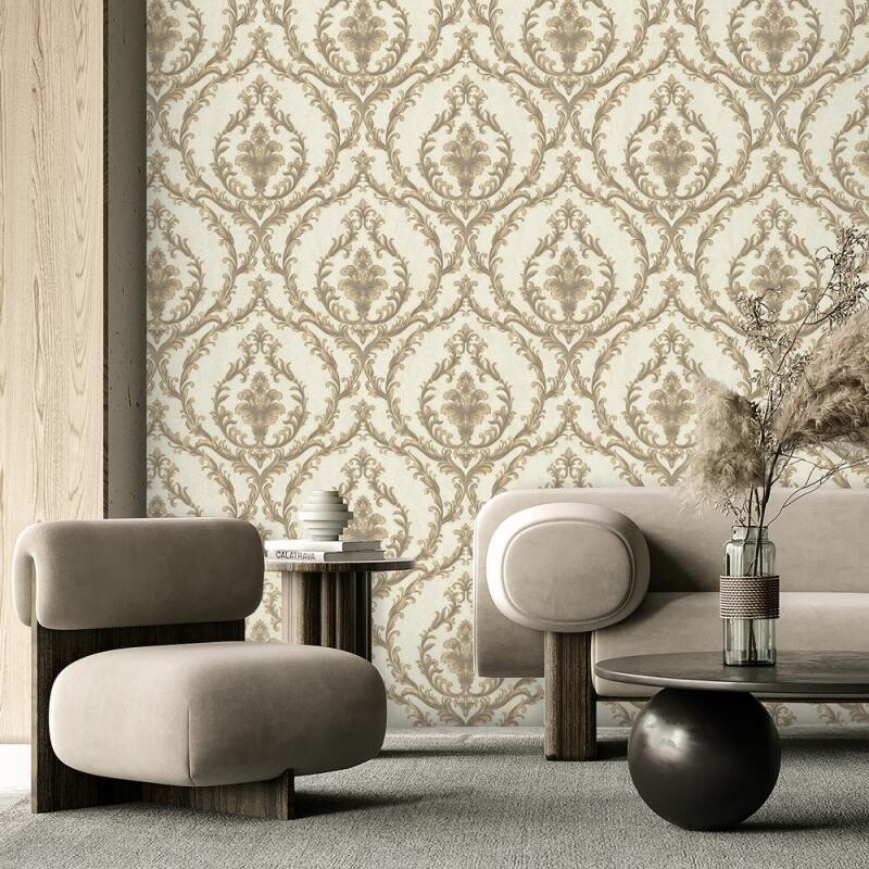 Damask Design Wallpaper
