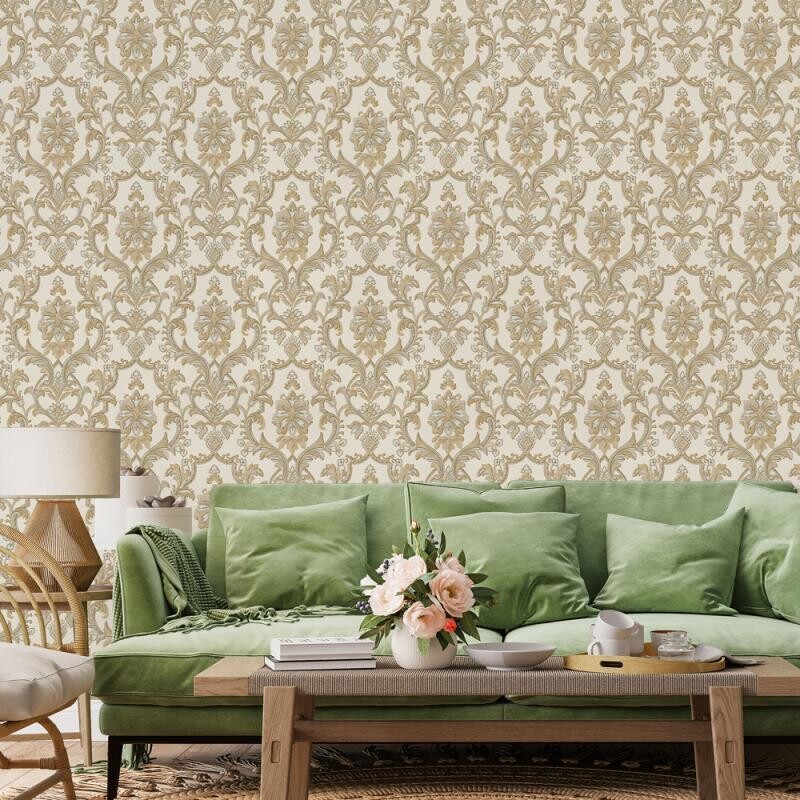 Classic Damask Design Wallpaper