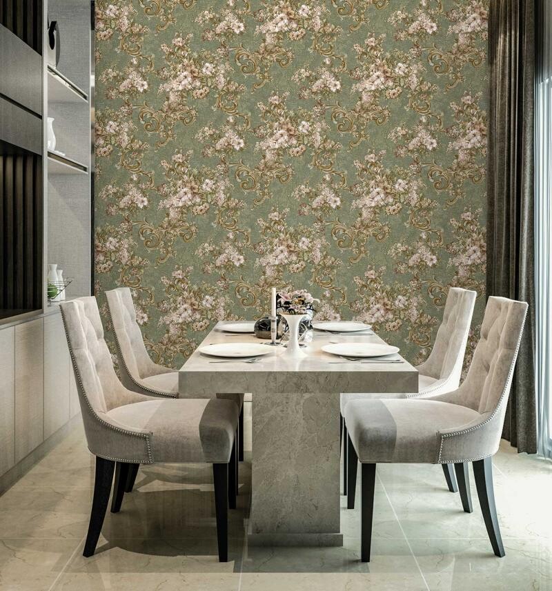 Modern Floral Wallpaper