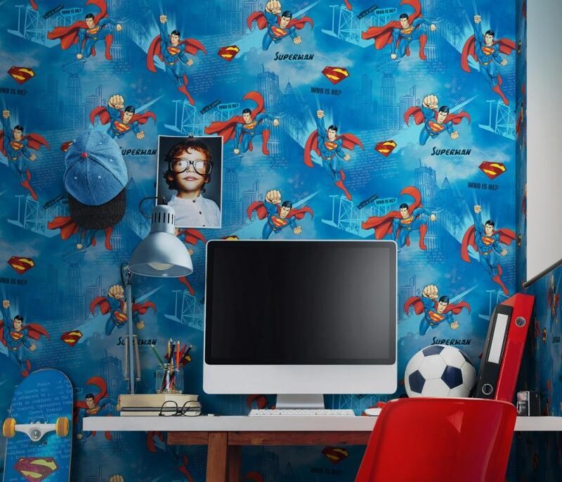 Wallpaper with Superman design