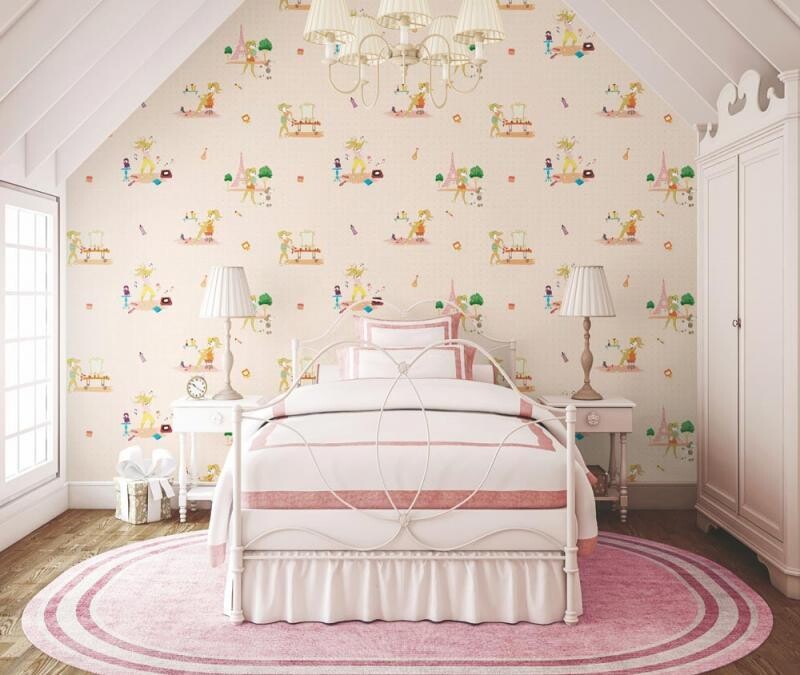 Wallpaper with Lola Bunny and animals