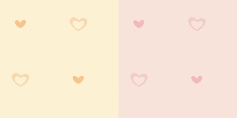 Heart shaped patterned wallpaper