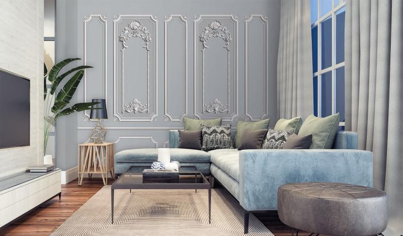 MOULDING MURAL WALLPAPER