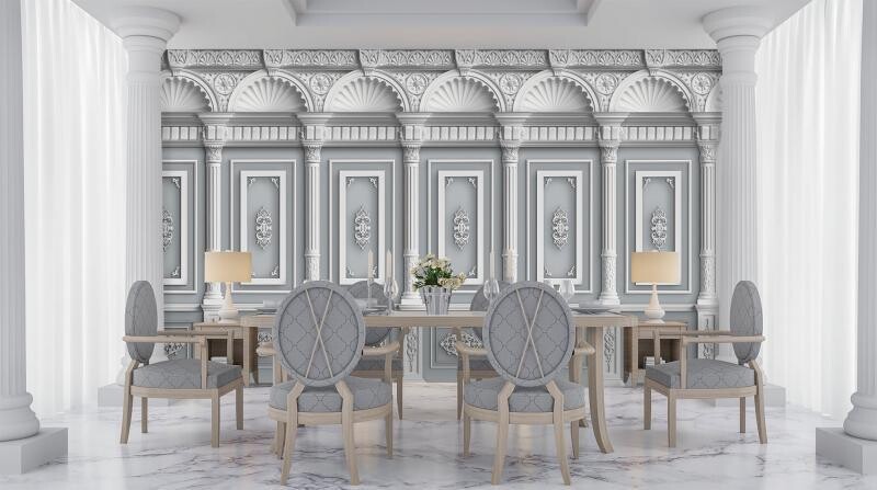 MOULDING MURAL WALLPAPER