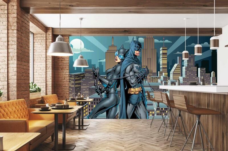 KIDS MURAL WALLPAPER BATMAN 4$/sq ft