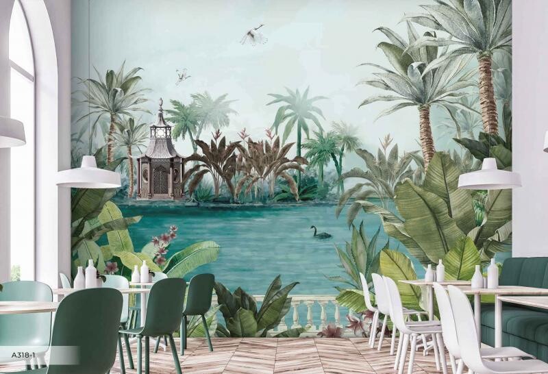 FRESH MURAL WALLPAPER 4$/SQ FT