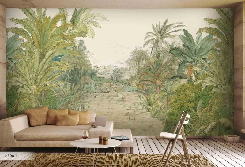 AMAZON FOREST MURAL WALLPAPER 4$/SQ FT