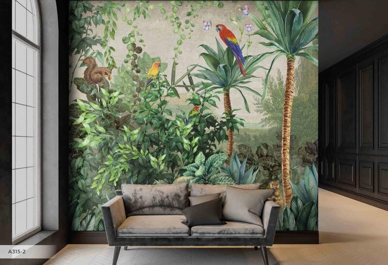 SQUIRREL MURAL WALLPAPER 4$/sq ft