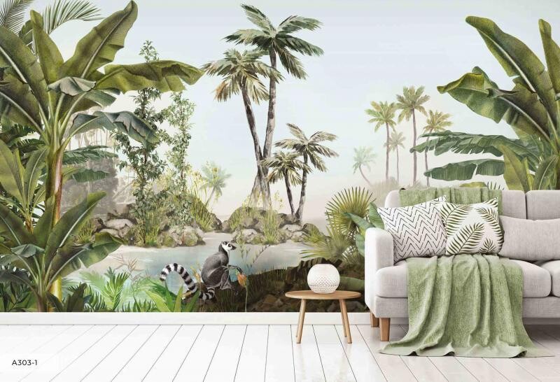 FOREST MURAL WALLPAPER 4$/SQ FT